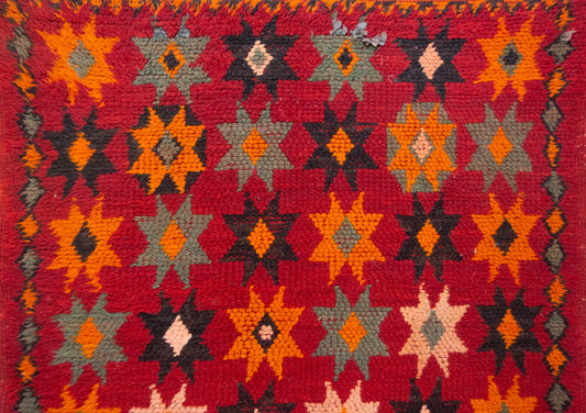 Boujaad Starfield Hanbel — Saffron & Teal Octagram Runner