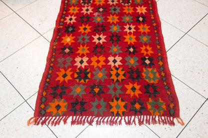 Boujaad Starfield Hanbel — Saffron & Teal Octagram Runner