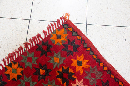 Boujaad Starfield Hanbel — Saffron & Teal Octagram Runner