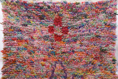 Boujaad Confetti Shag — Multicolor Wool on Ivory Base