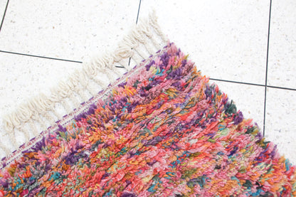 Boujaad Confetti Shag — Multicolor Wool on Ivory Base