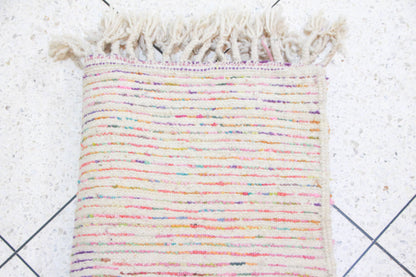 Boujaad Confetti Shag — Multicolor Wool on Ivory Base