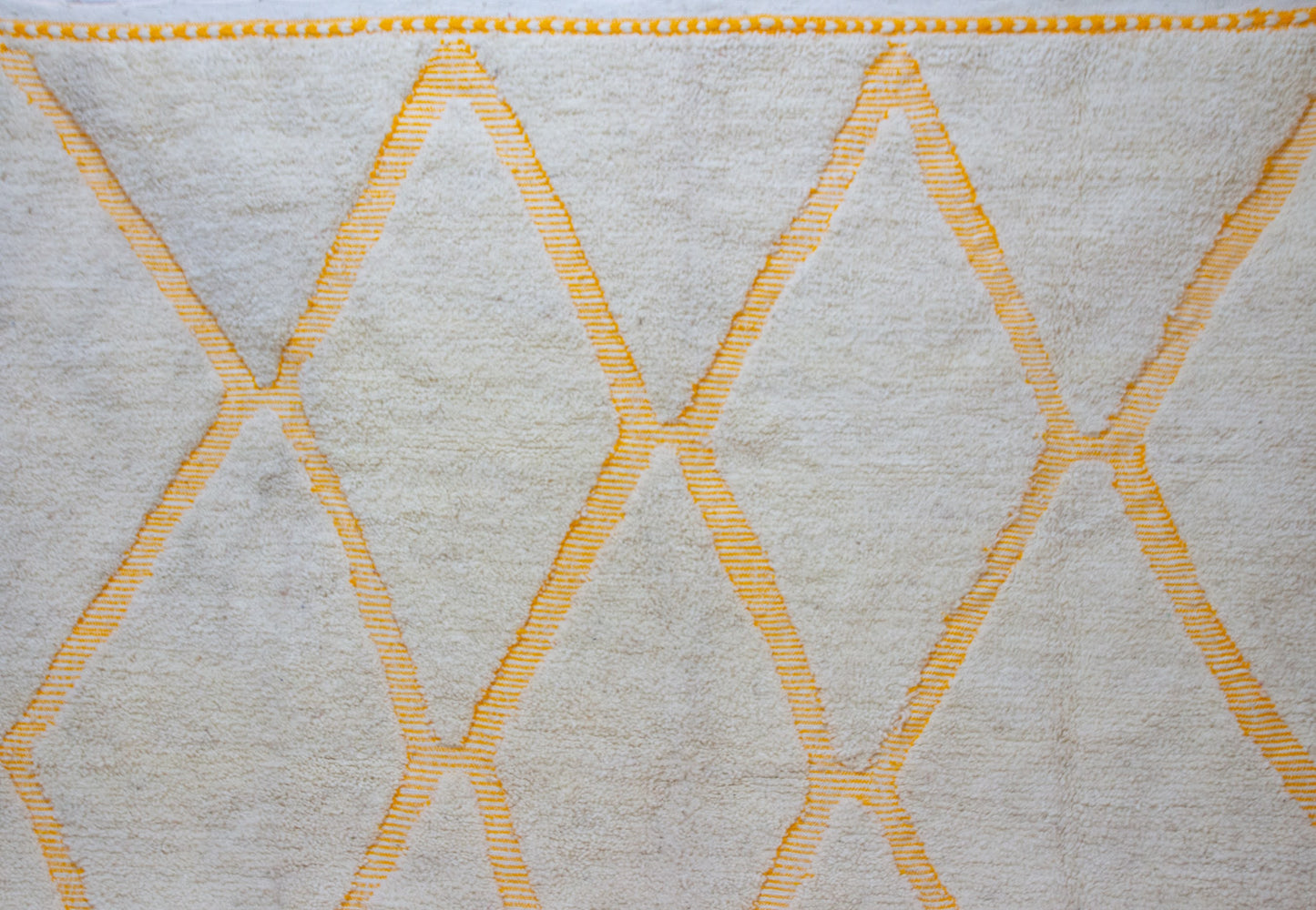 Marmoucha Saffron Open Lattice — Ivory Wool