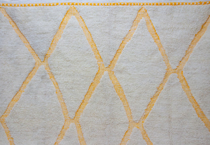 Marmoucha Saffron Open Lattice — Ivory Wool