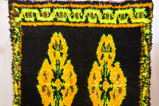 Aït Zayane Kubba Rug — Midnight Field with Solar Medallions