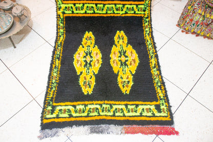 Aït Zayane Kubba Rug — Midnight Field with Solar Medallions