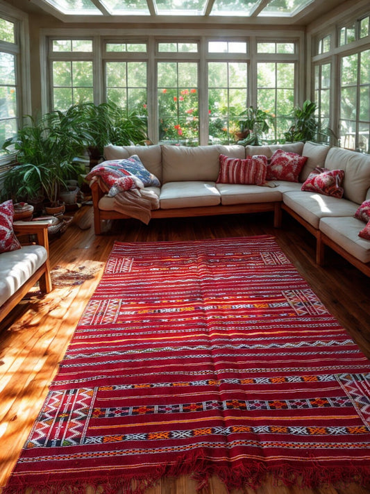 Zemmour Riverscape – Kilim of Bands & Memory
