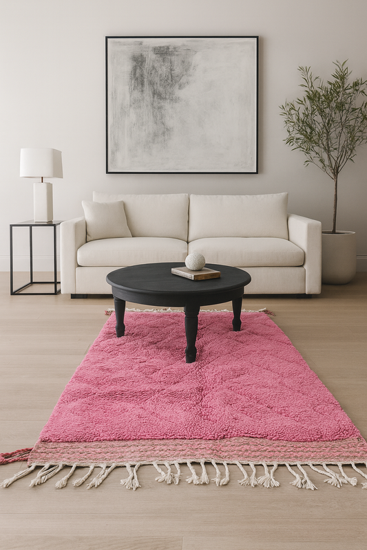 Beni Mrirt Velvet Lattice — Rose Magenta