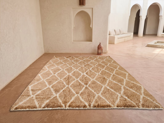 Caramel Lattice — Beni ourain Open Diamond Grid