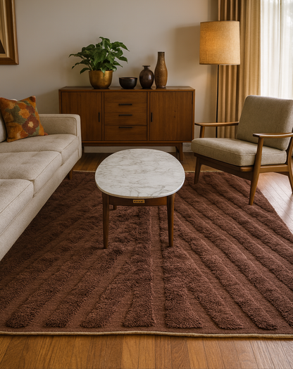 Cocoa Fan — Beni Mrirt Axial Rib Relief