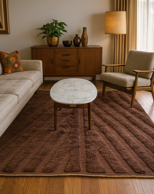 Cocoa Fan — Beni Mrirt Axial Rib Relief