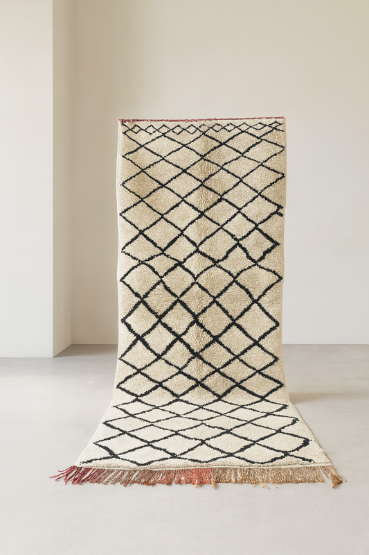 Beni Ourain Diamond Lattice — Ivory Foundation