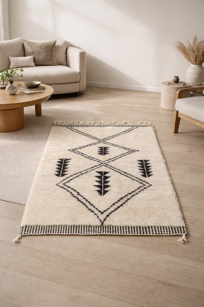 Beni Ourain Double Lozenge — Thorn Glyph