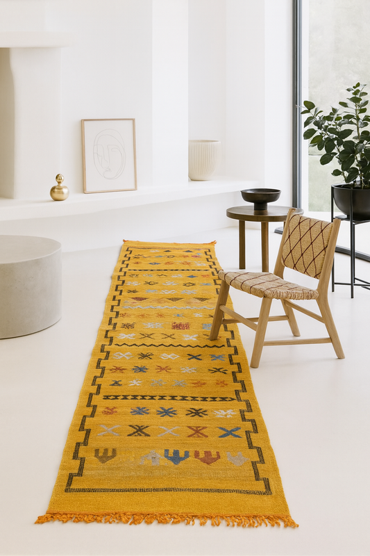 Boujaad Kilim Runner — Saffron Arcade