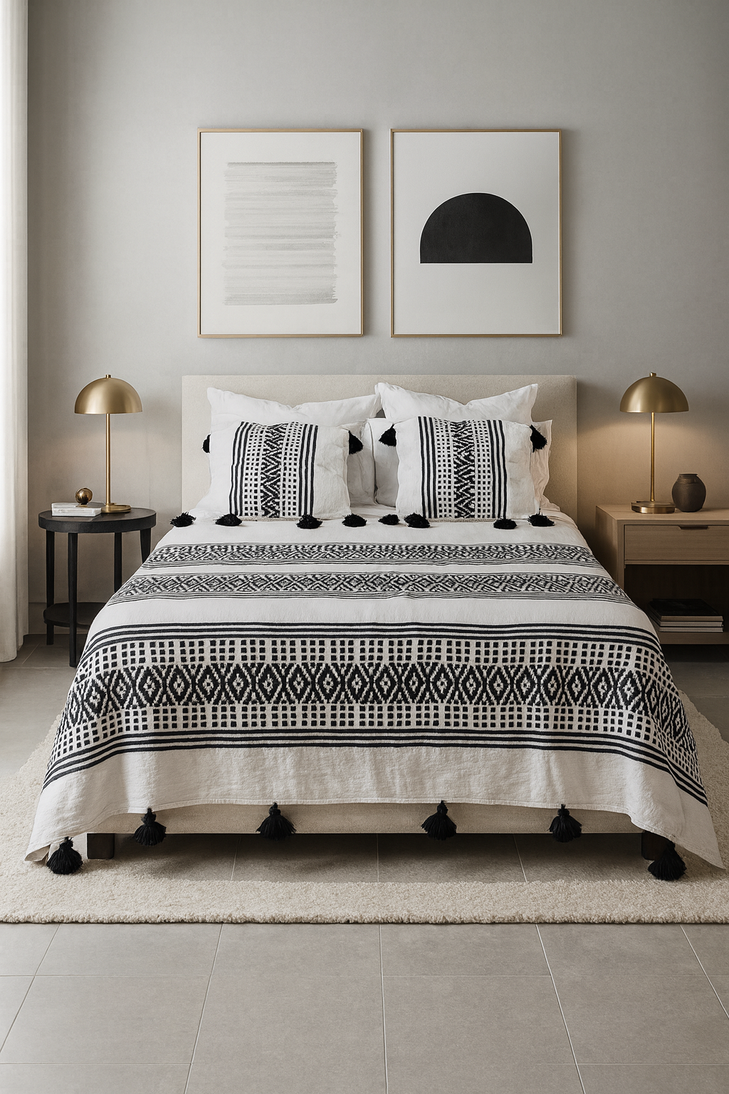 Safi Loom Set — Ivory & Ink Bands
