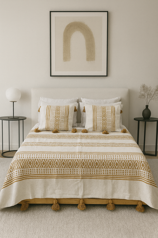 Safi Loom Set — Amber Registers on Ivory