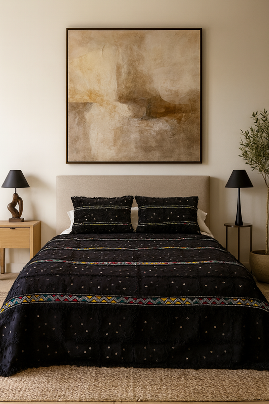 Aït Zayane Tabizart — Onyx Wedding Blanket Set
