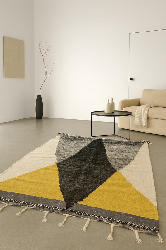 Zanafi Peak-Forms — Charcoal & Ochre