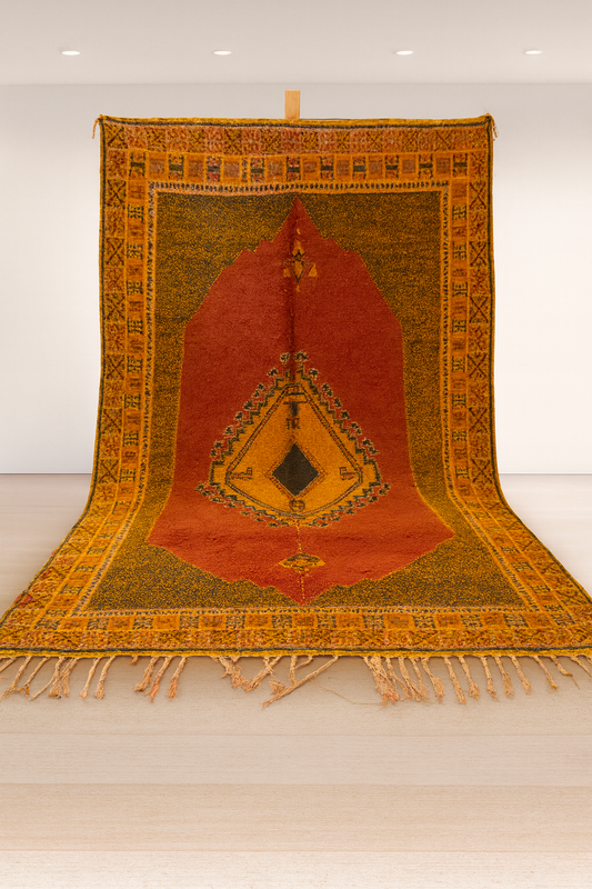Galaouia Shrine Medallion Carpet — Ember & Gold