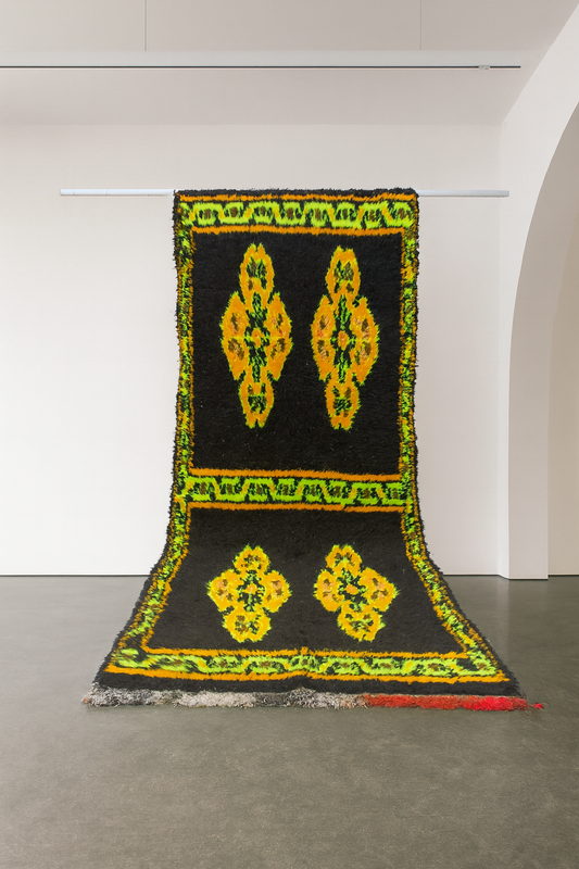 Aït Zayane Kubba Rug — Midnight Field with Solar Medallions