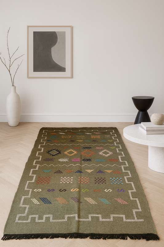 Boujaad Kilim — Olive Amazigh Garden