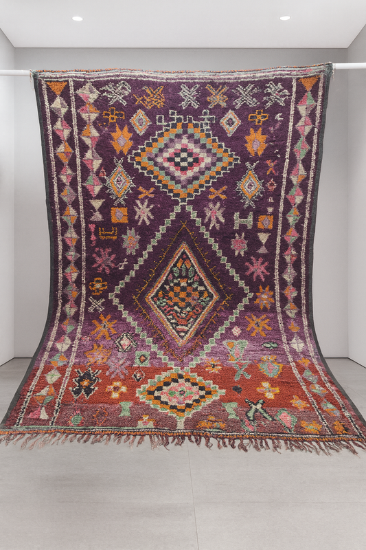 Boujaad Vintage — Nightfall Medallions on Saffron Rise