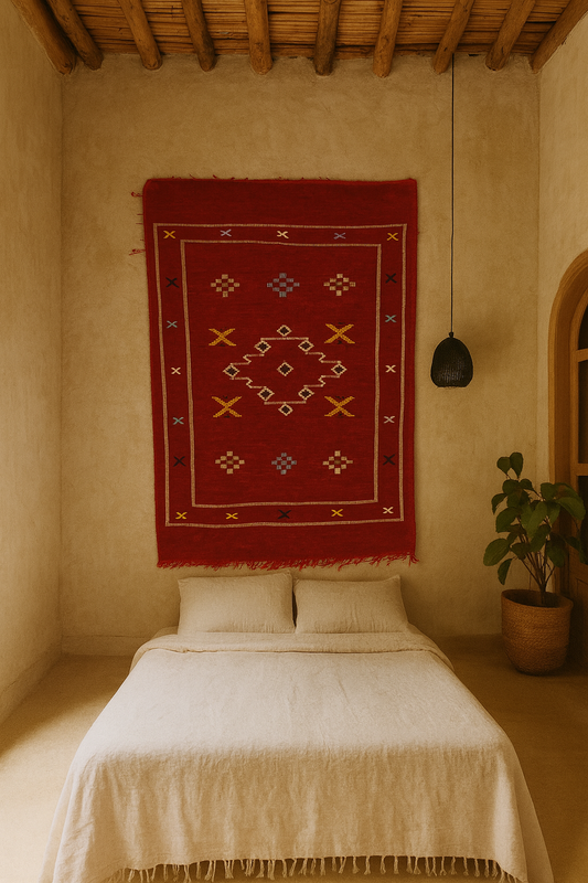 Crimson Medina — Boujaad Moubra Kilim