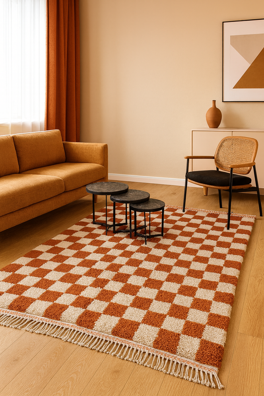 Clay Check Grid — Marmoucha