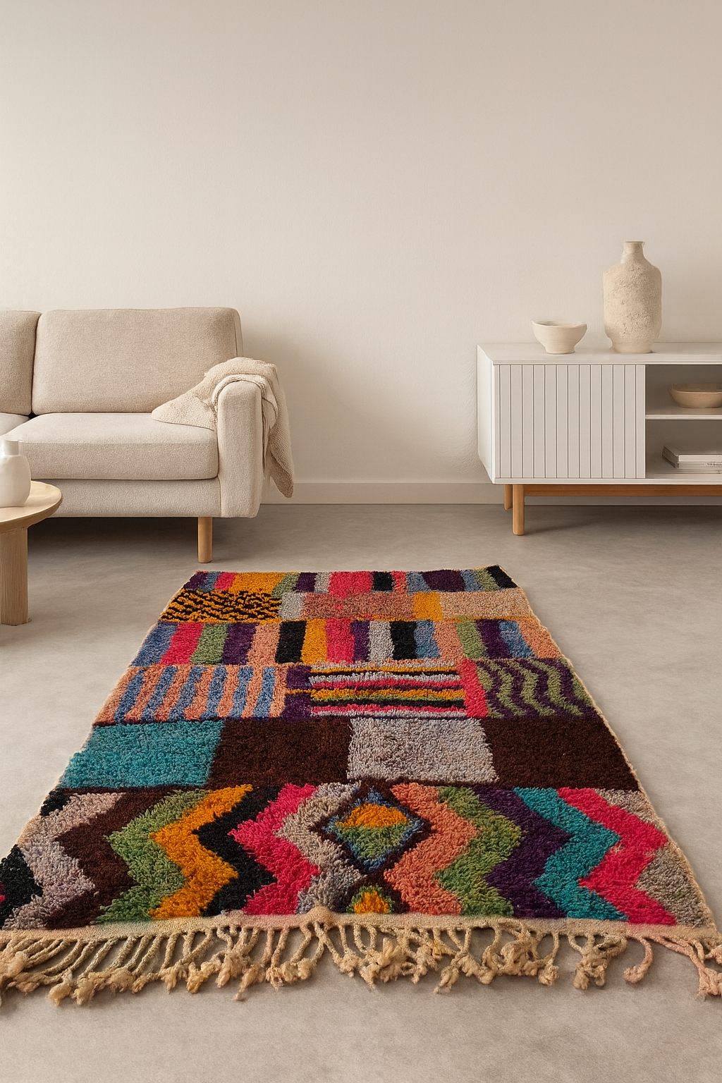 Chromatic Celebration – Boujaad Rug of Divergent Joy