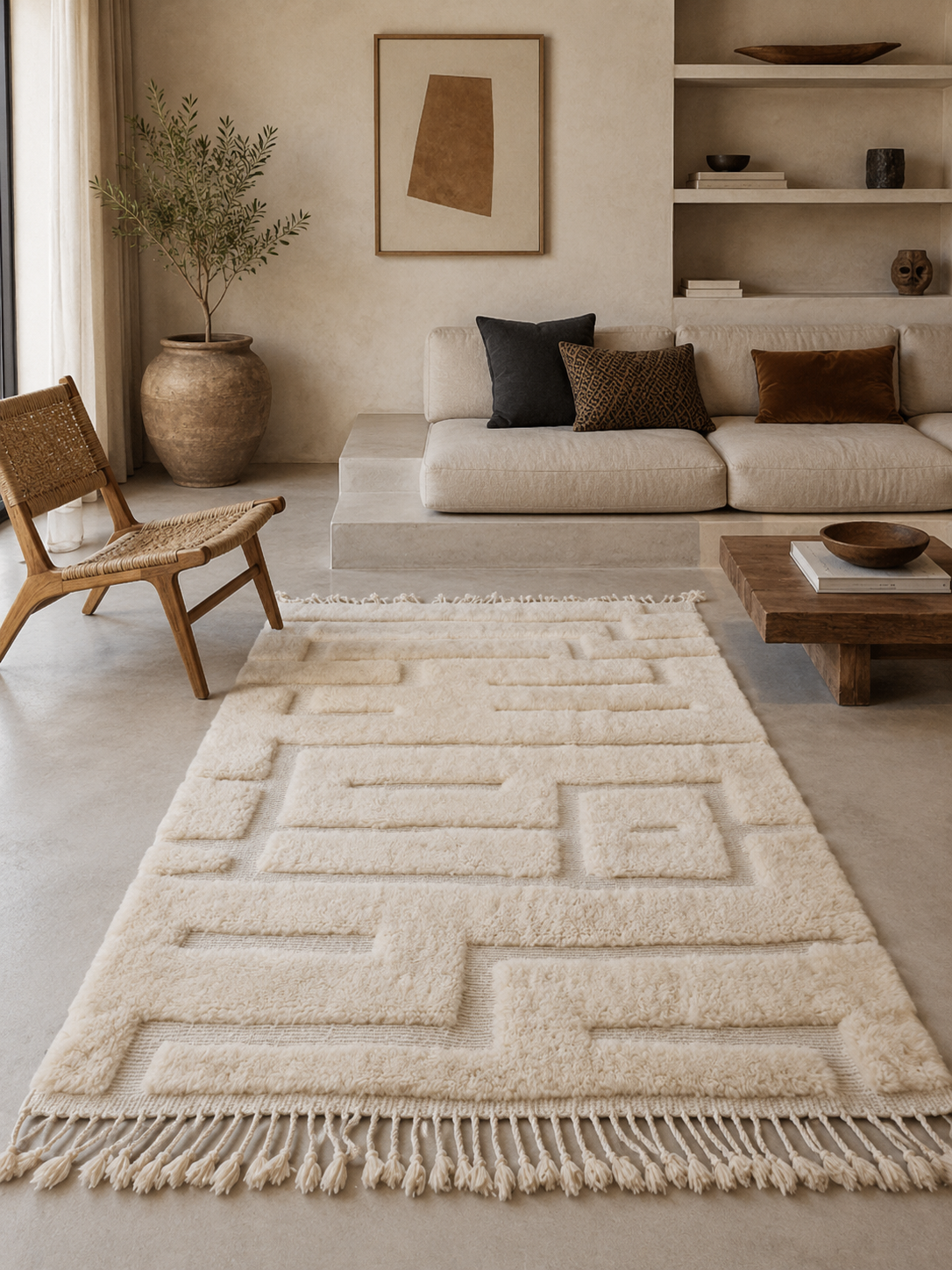 Marmoucha Architectural Relief Rug