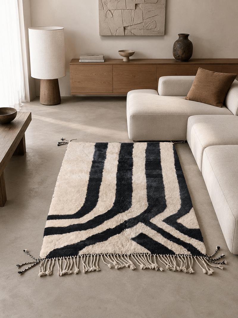 Beni Ouarain Graphic Monochrome Composition