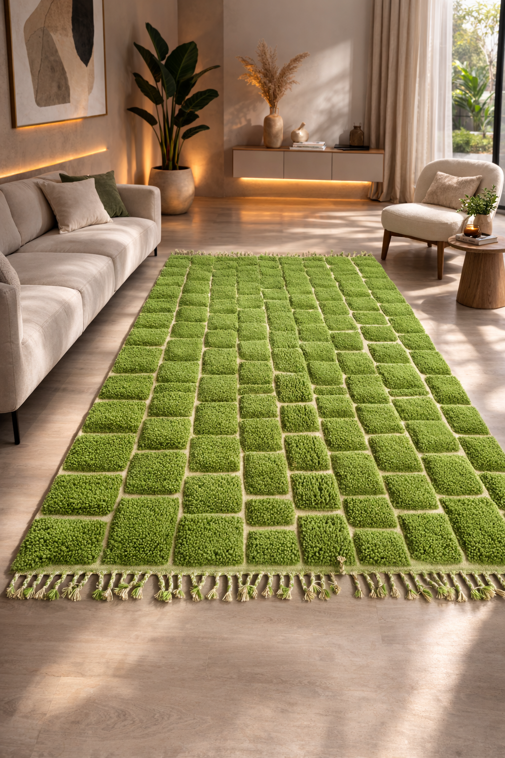 Marmoucha Verdant Grid Field — Emerald Terrain