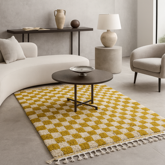 Saffron Checkerboard — Marmoucha