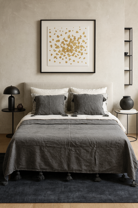 Safi Loom Set — Graphite Monochrome with Tassels