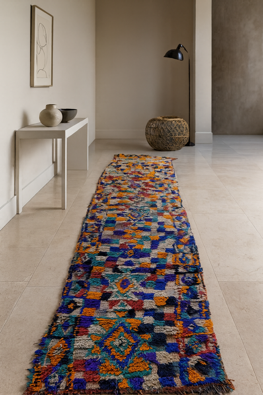 Boucherouite Caravan Mosaic — Upcycled Runner