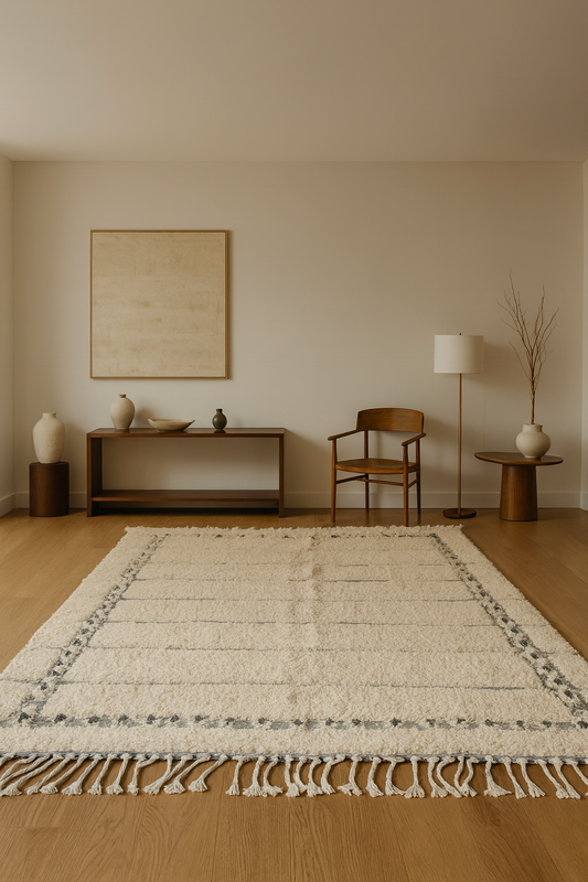 Knotwork Border — Beni Ourain Ladder Field