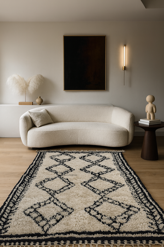 The Fertility Lozenge – Beni Ourain Atlas Rug of Womanhood & Lineage