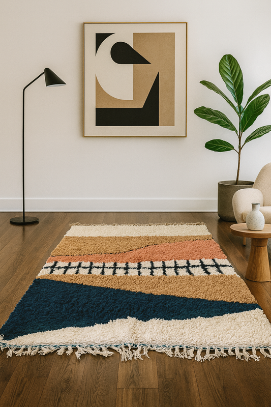 Art Deco Memoryscape – Beni Mrirt Composition in Terracotta & Night