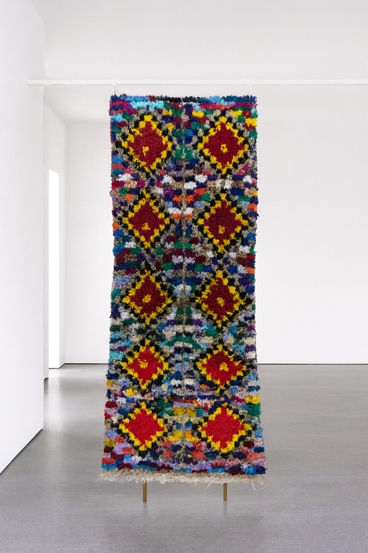 Boucherouite Radiant Diamond Grid — Multicolor Reclaimed-Textile Runner