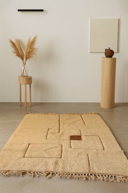 Signal Square — Beni Mrirt Relief Grid with Accent