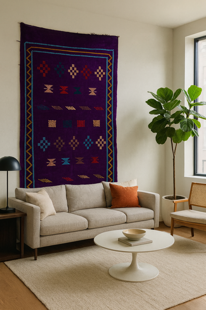 Royal Amethyst — Boujaad Moubra Kilim