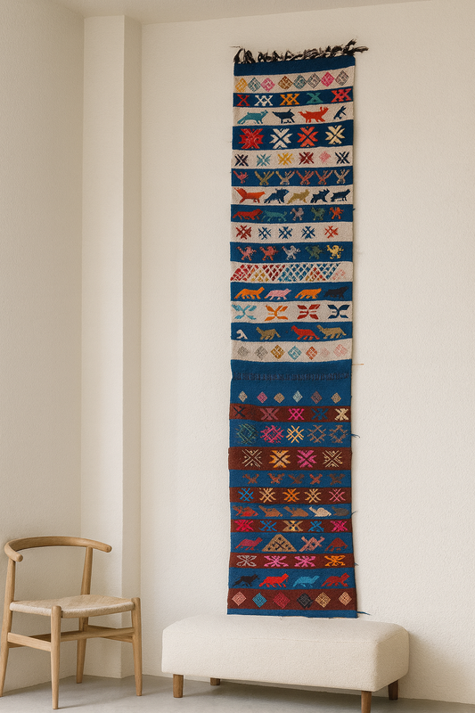 Indigo Caravan — Boujaad Moubra Kilim Runner