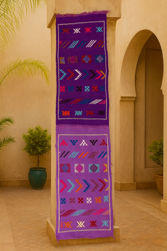 Amethyst Duo — Boujaad Moubra Kilim Runner