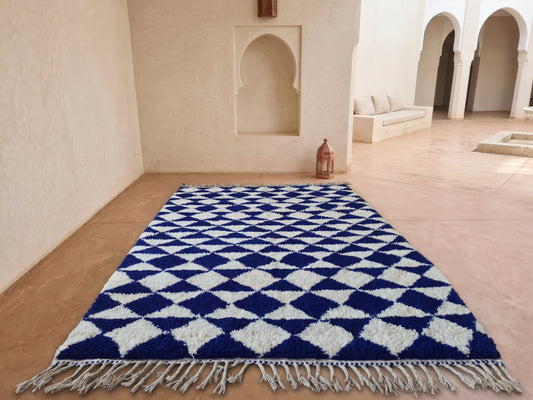 Cobalt Harlequin — Marmoucha Diamond Tiling