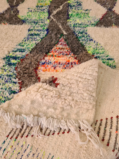 Azilal Totem — Prismatic Lineage in Hand-Knotted Wool