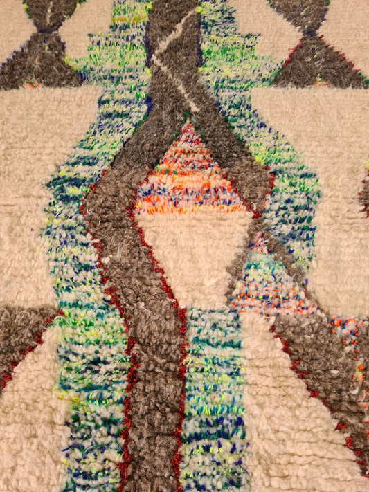 Azilal Totem — Prismatic Lineage in Hand-Knotted Wool
