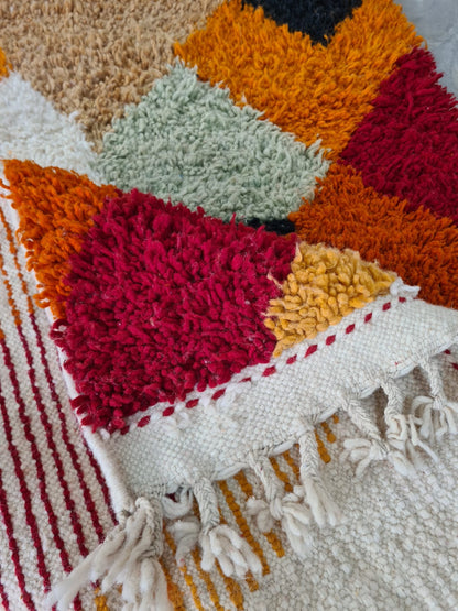 Boujaad Prism — Chromatic Geometry in Hand-Knotted Wool