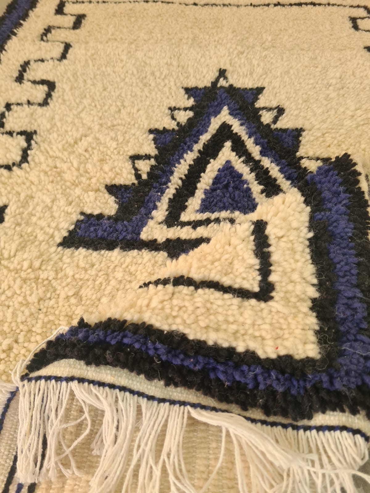 Aït Zayane Stepped Emblem — Little Atlas Wool Rug