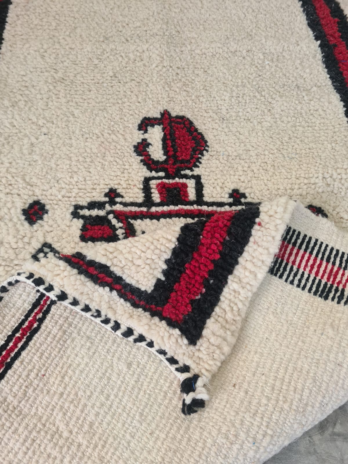 Aït Zayane Guardian Motif — Little Atlas Rug in Wool