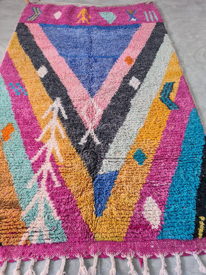 Festival Geometry – Boujaad Atlas Rug in Radiant Prism